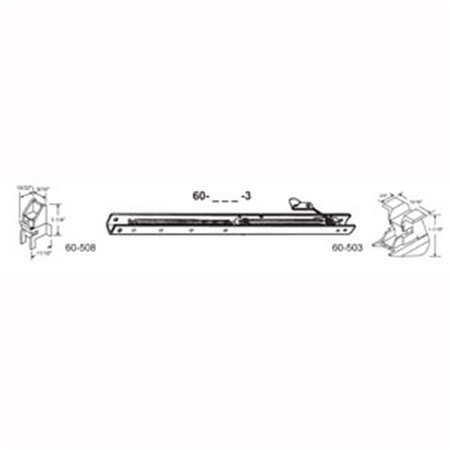 Robus Splendor 27 in. Balance Stamped No. 2650 with Ends 60-508 & 60-503 Attached Window Channel, 4PK RO1208432